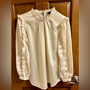 JCrew Cream Colored Blouse Size Small